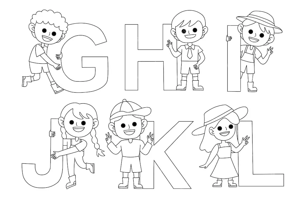 coloriage Alphabet pour enfant gratuit