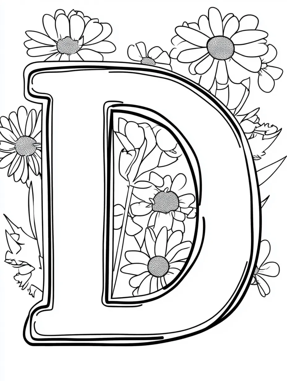 coloriage Alphabet a imprimer pour enfant de 4 ans