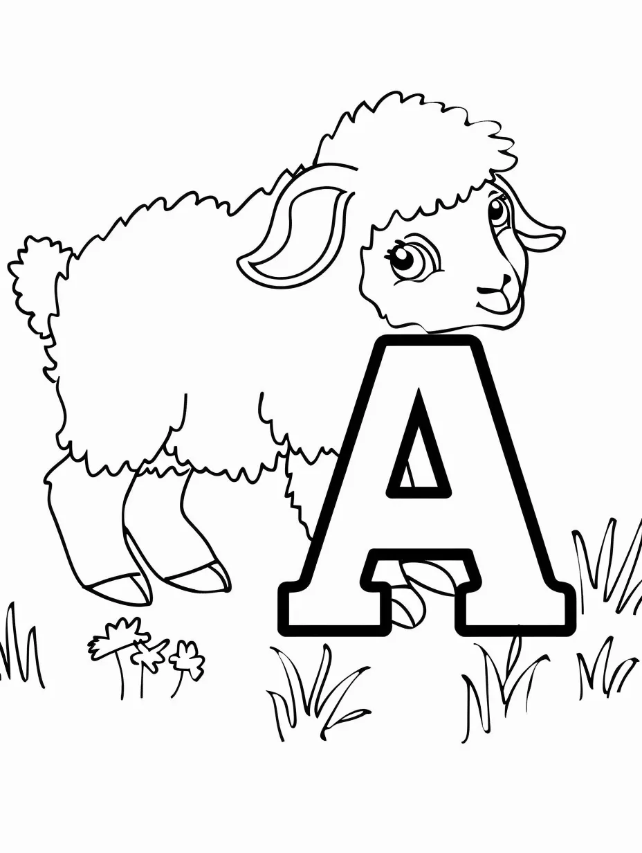 coloriage Alphabet à imprimer pour enfant de 3 ans 2