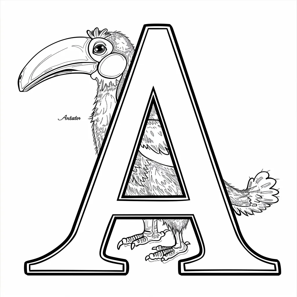 coloriage Alphabet à imprimer pour enfant de 7 ans