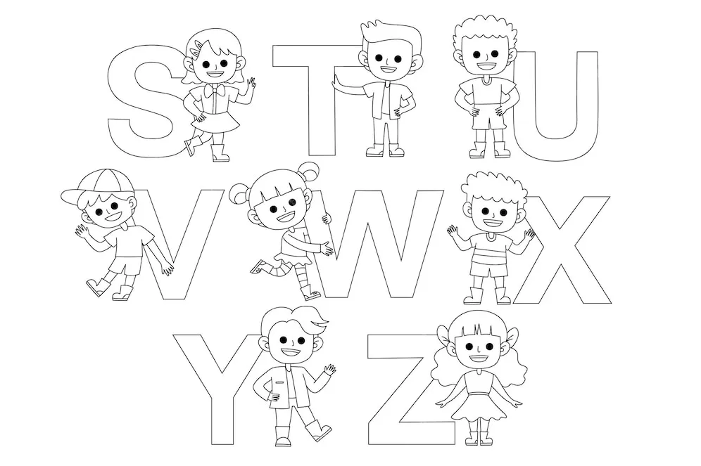 coloriage Alphabet a imprimer gratuitement