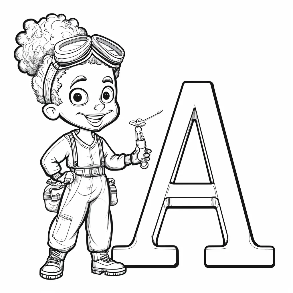 coloriage Alphabet pour enfant de à imprimer