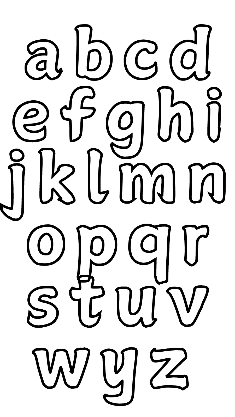 coloriage Alphabet à imprimer pour enfant de 12 ans