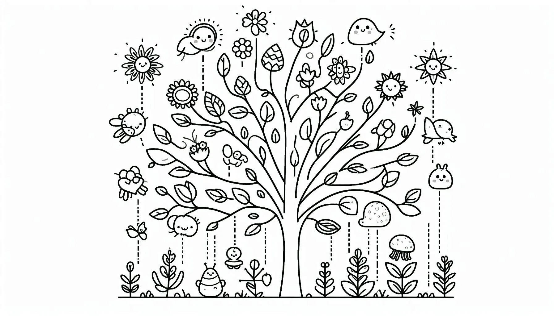 coloriage Arbre en ligne