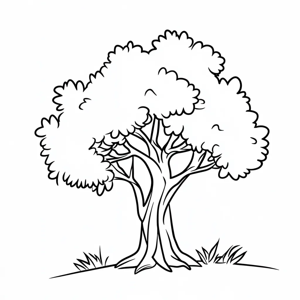 coloriage Arbre d'enfant a imprimer