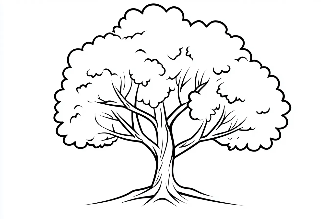 coloriage Arbre pour enfants