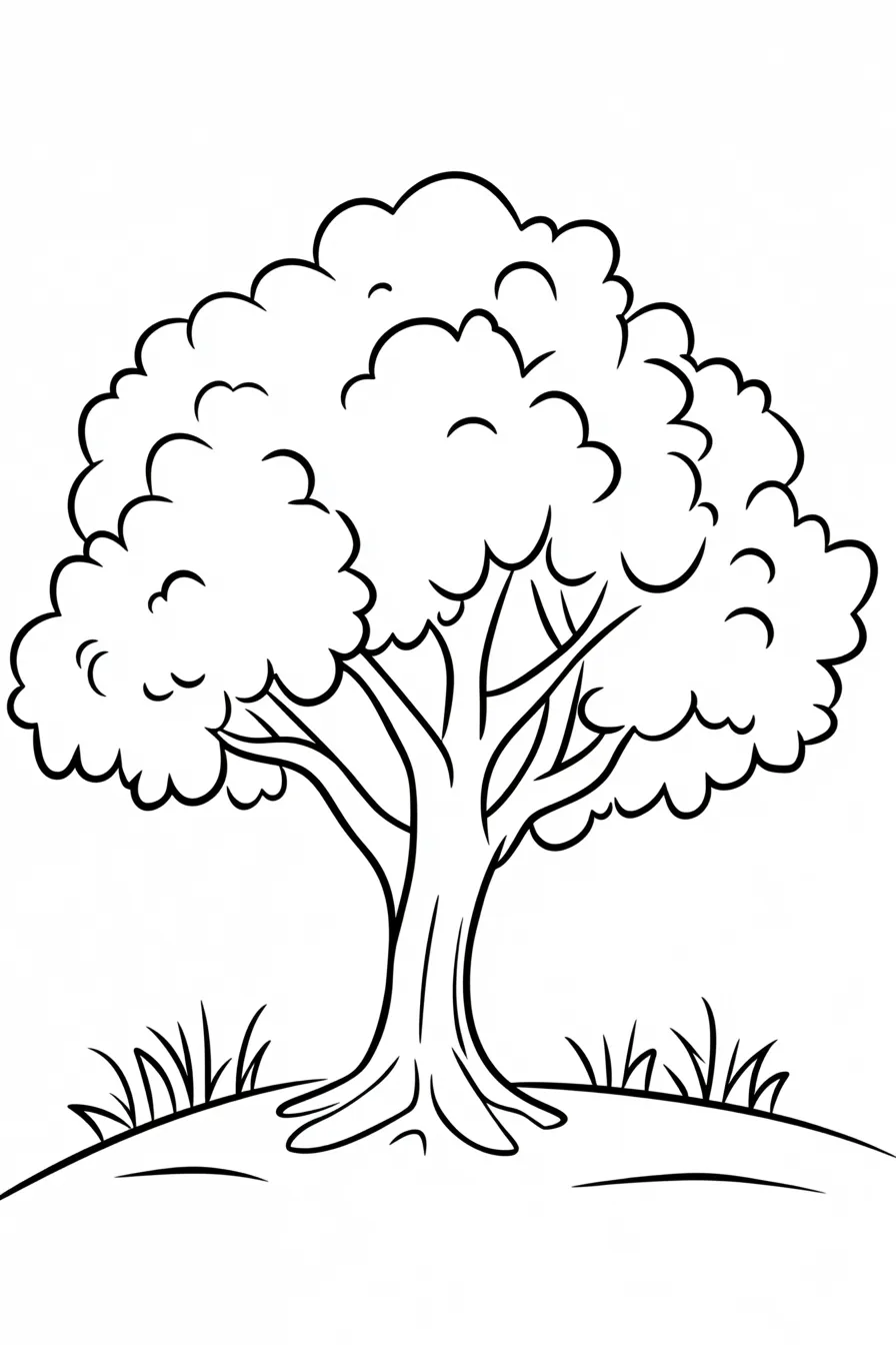 a imprimer coloriage Arbre gratuit