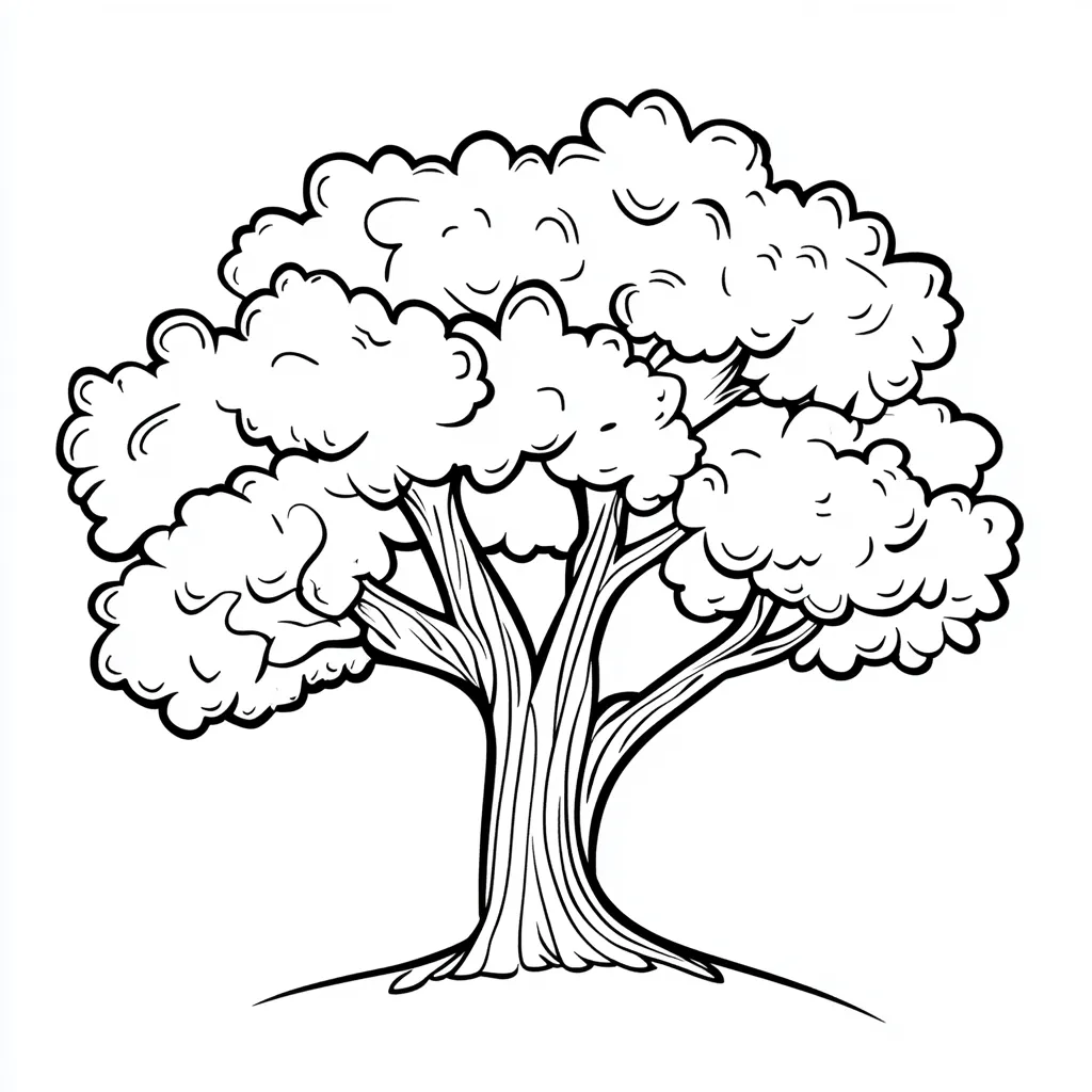 coloriage Arbre gratuit a imprimer 2