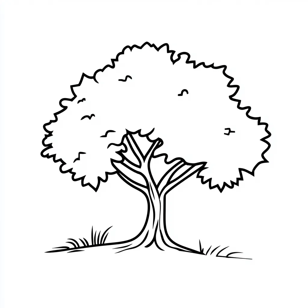 coloriage Arbre pour enfant de 10 ans