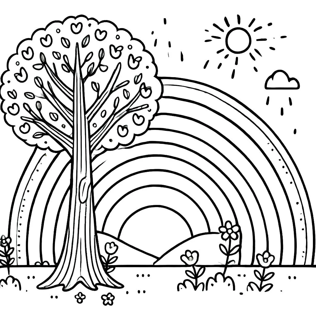 coloriage Arbre a imprimer gratuitement