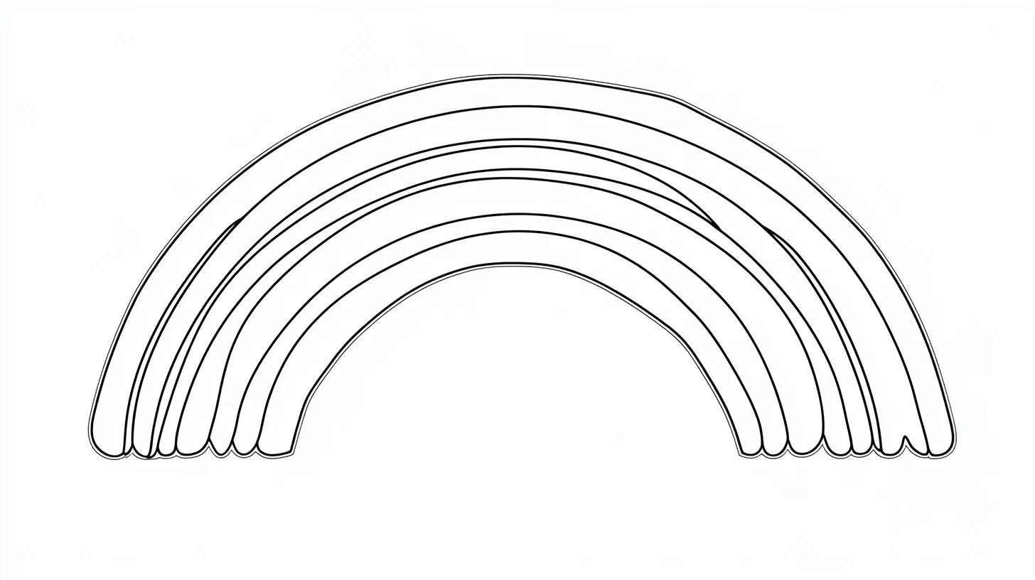 coloriage Arc En Ciel pour enfant de 10 ans