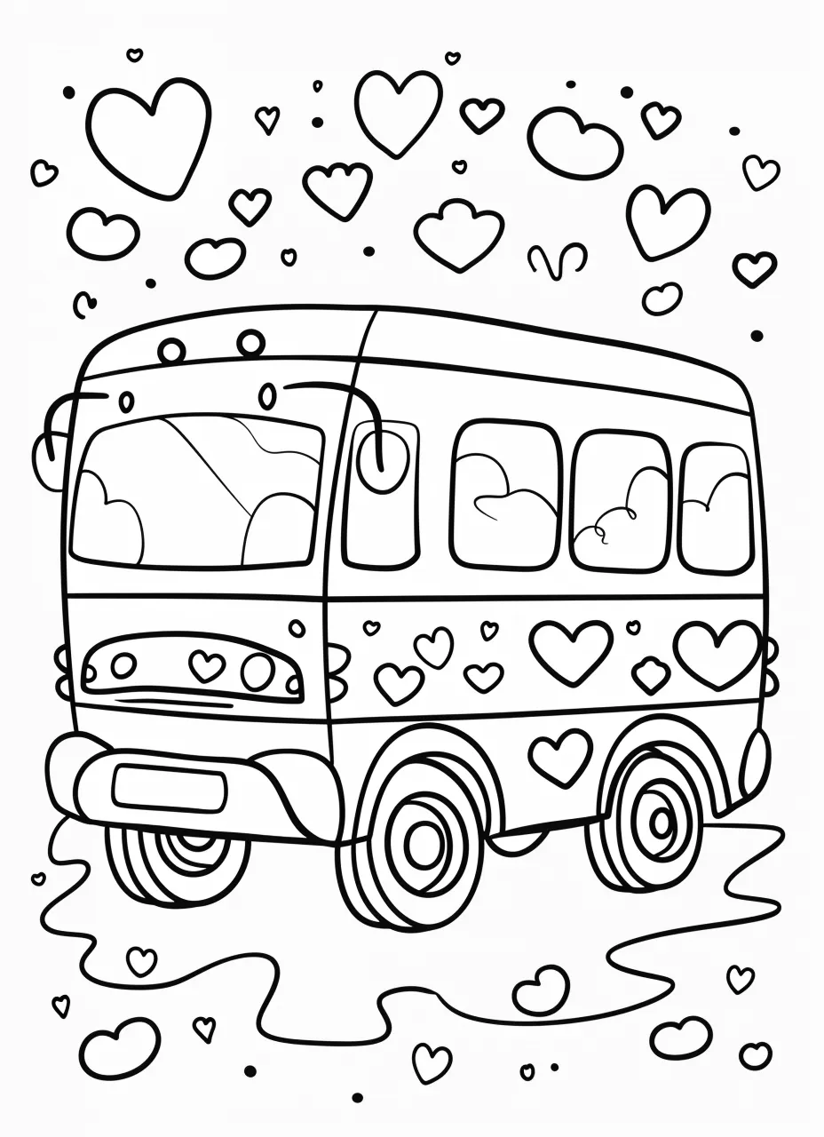 coloriage Autobus Scolaire a imprimer gratuit