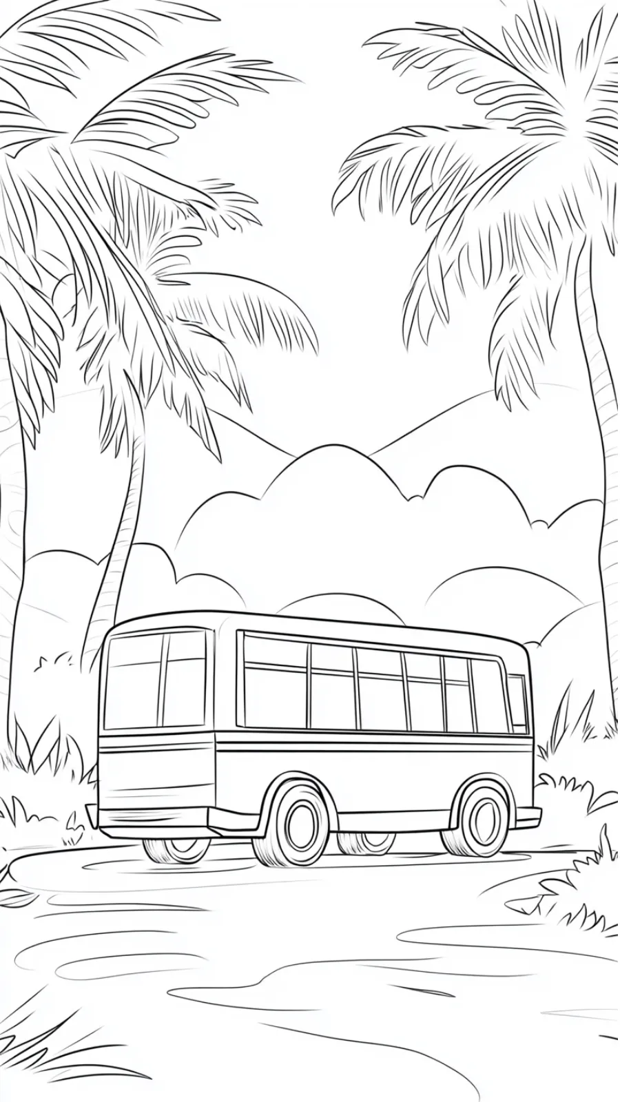 coloriage Autobus Scolaire et apprentissage