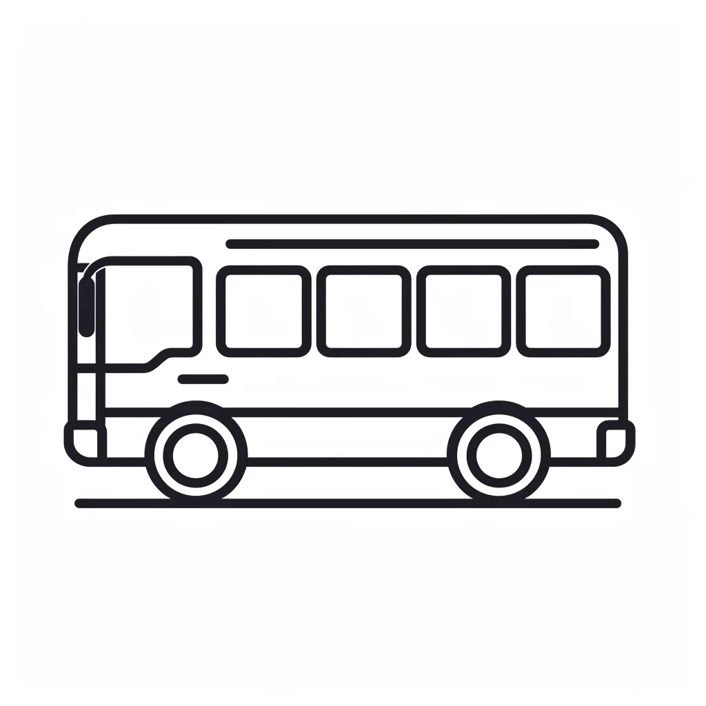 coloriage Autobus Scolaire à imprimer pdf 1