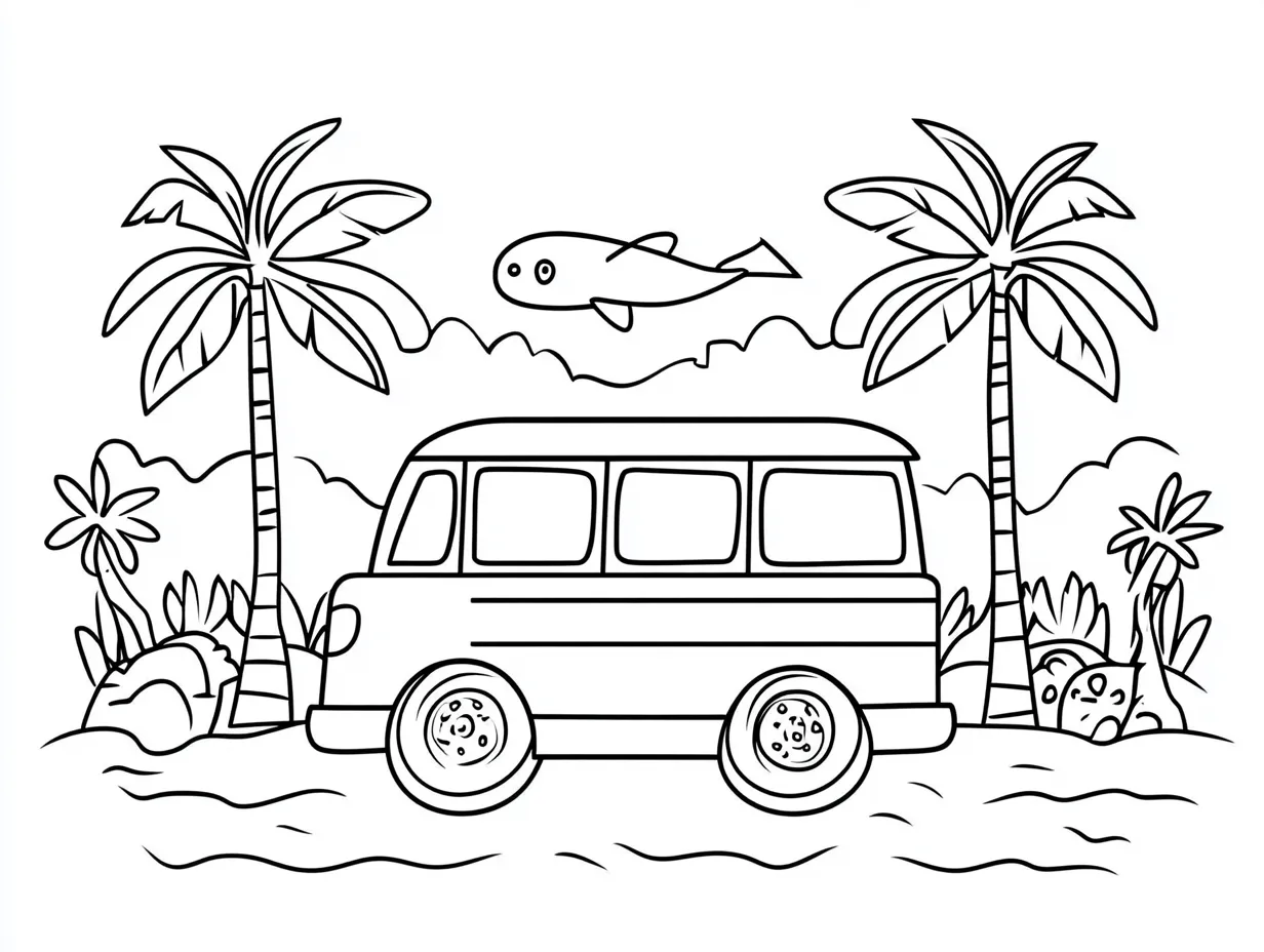 coloriage Autobus Scolaire à imprimer gratuitement