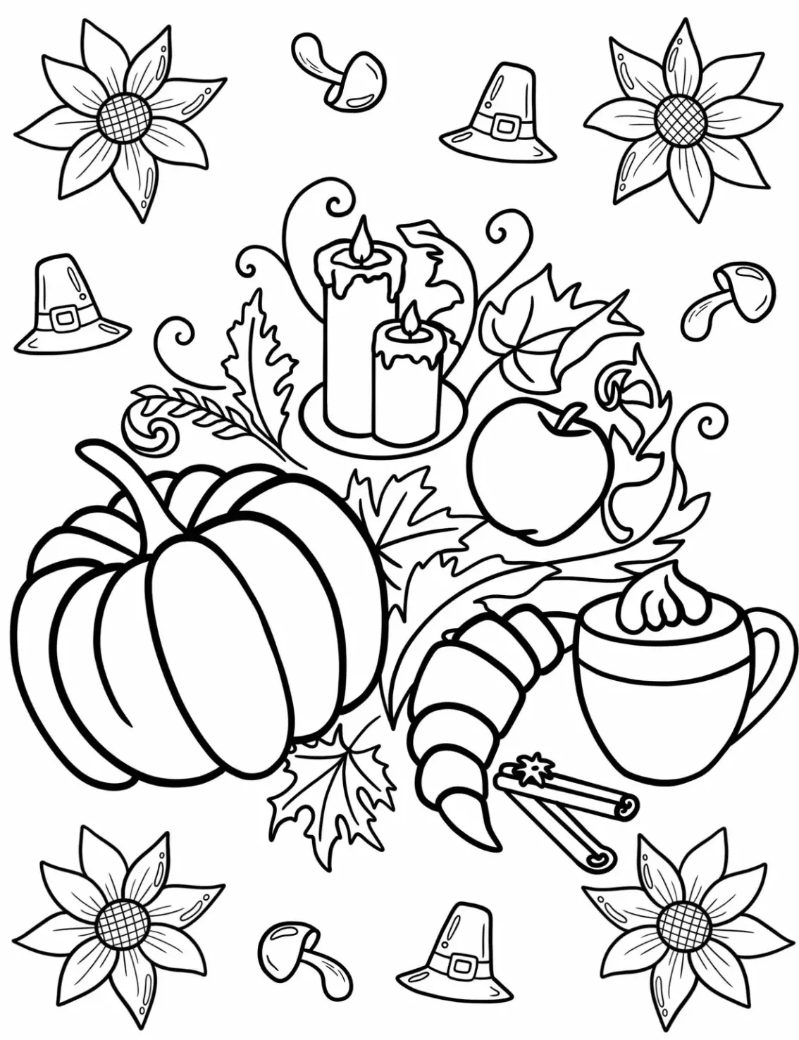 coloriage Automne a imprimer 2