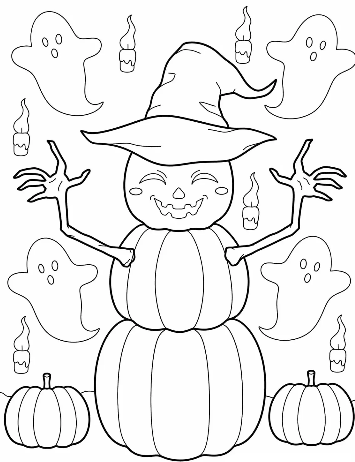 coloriage Automne pour enfant de 4 ans 1