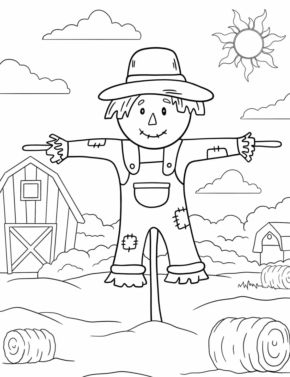 coloriage Automne pour enfant de 6 ans