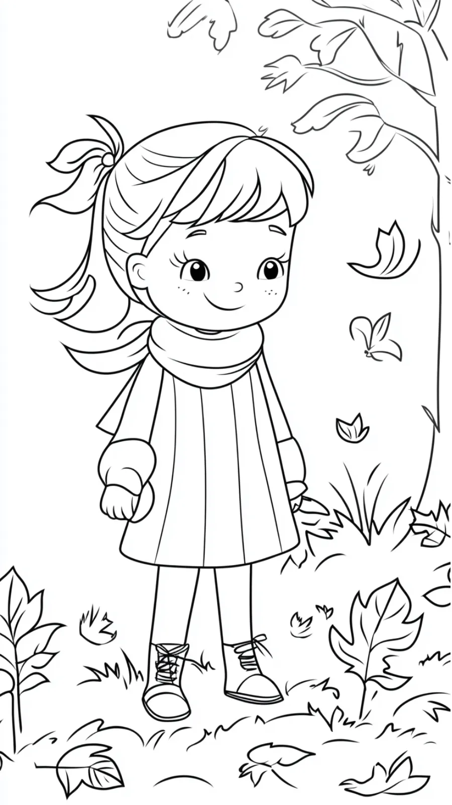 coloriage Automne pour enfant à imprimer