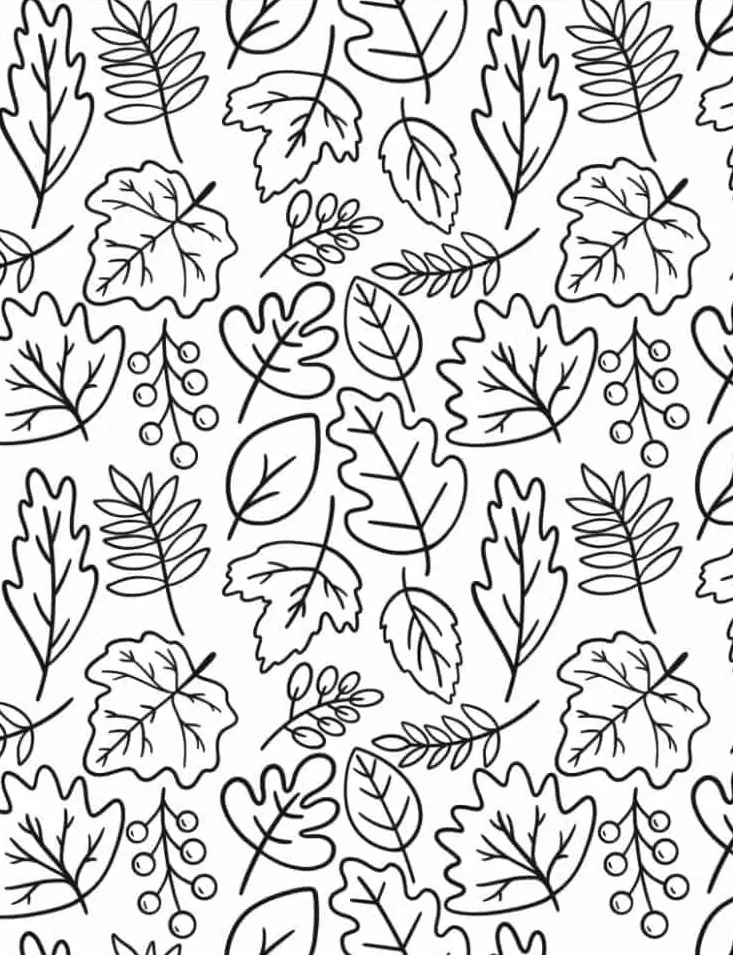 coloriage Automne et découpage à imprimer 1