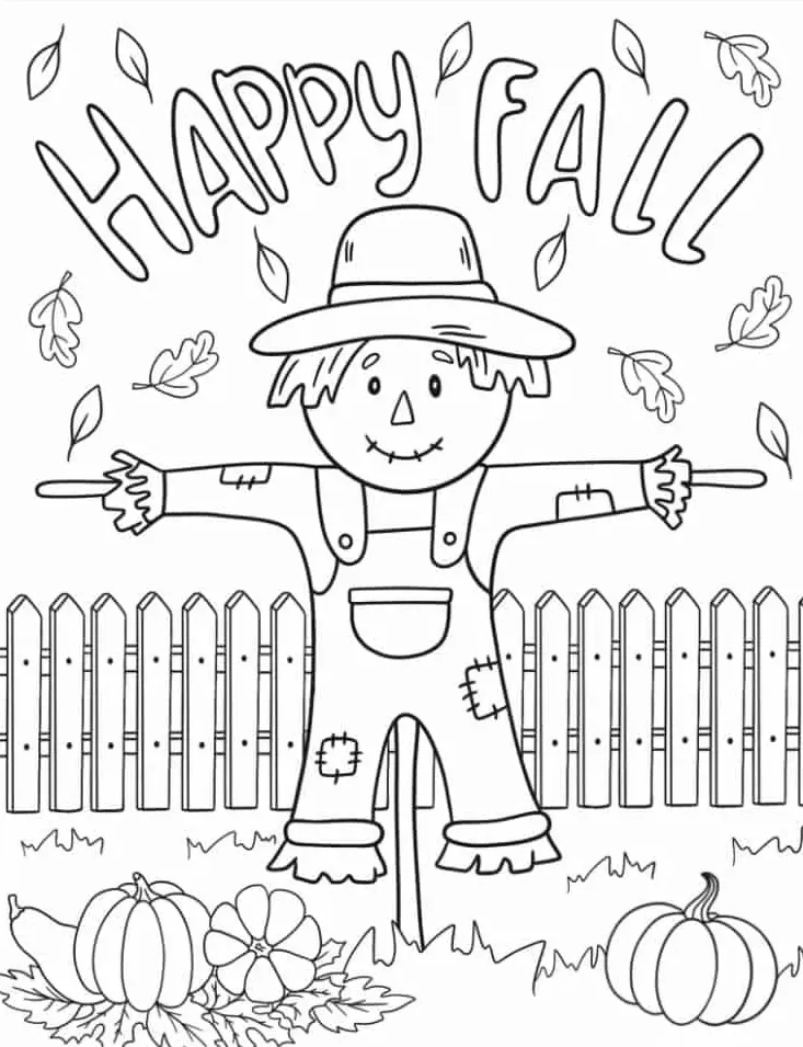 coloriage Automne à imprimer pdf