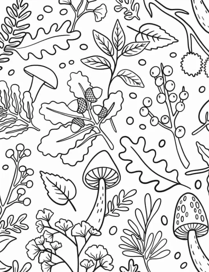 coloriage Automne gratuit 1