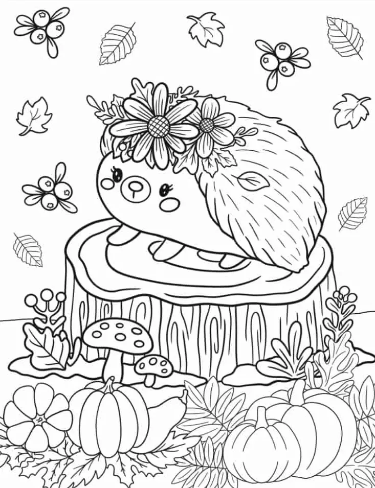 coloriage Automne pour enfant