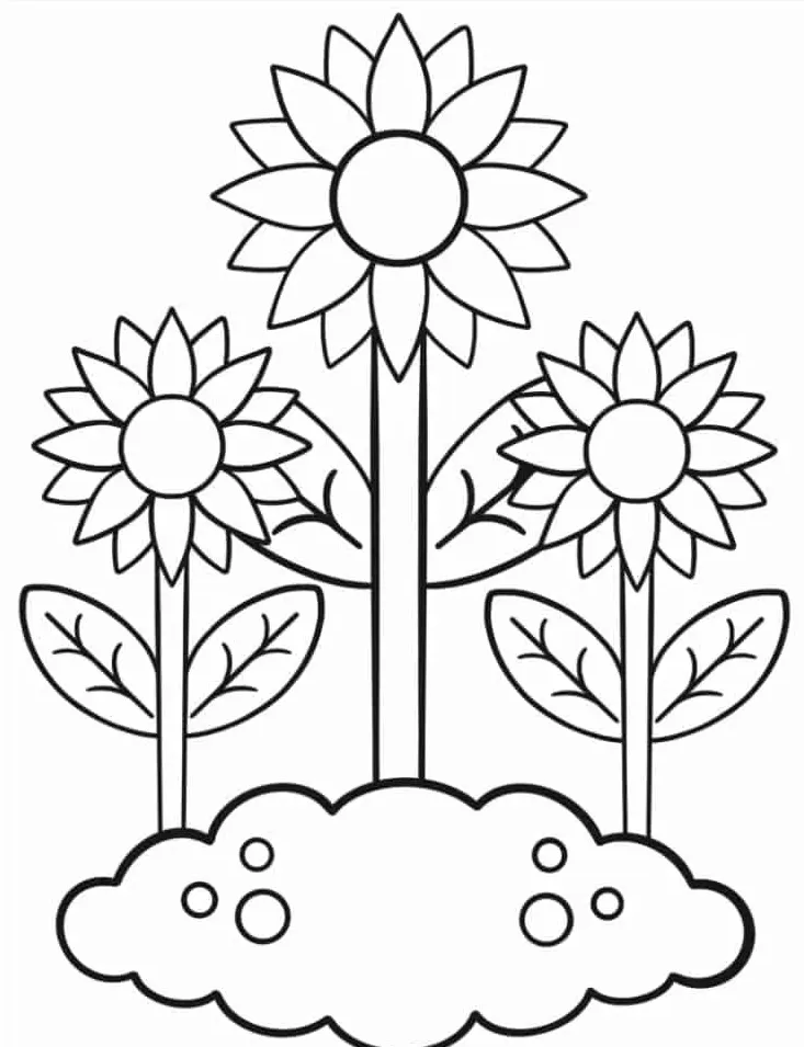 coloriage Automne pour enfant de 4 ans