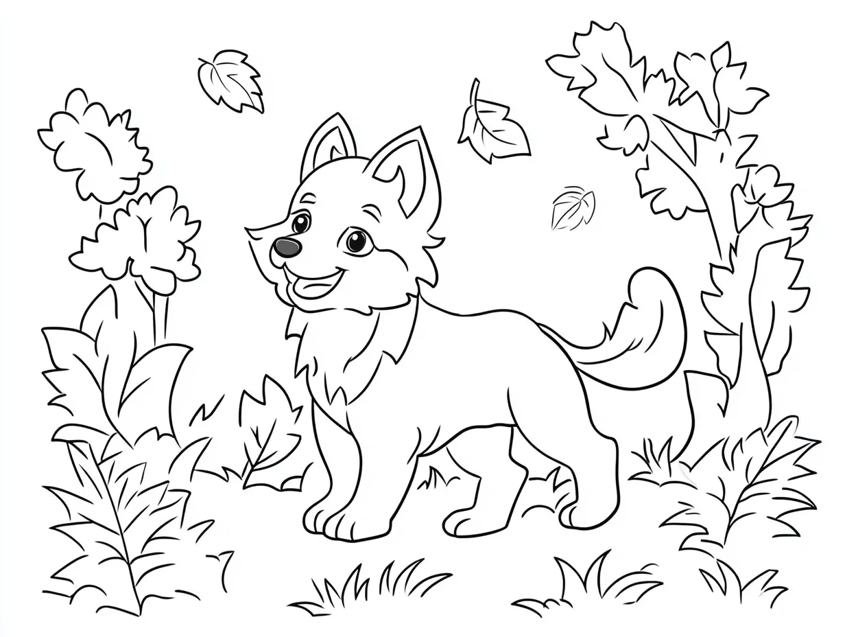 coloriage Automne à imprimer pour enfant de 8 ans