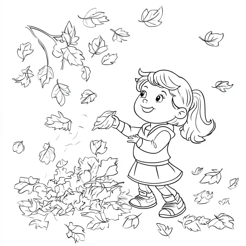 imprimer coloriage Automne