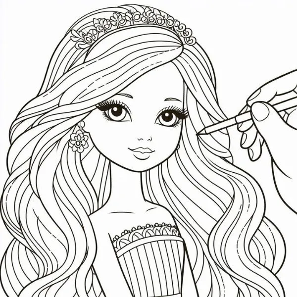 Barbies para dibujar online