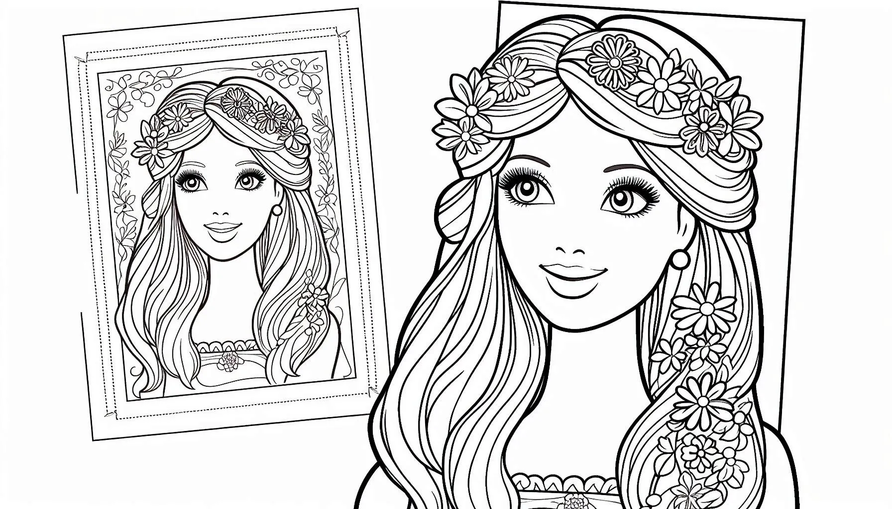 coloriage Barbie gratuit à imprimer