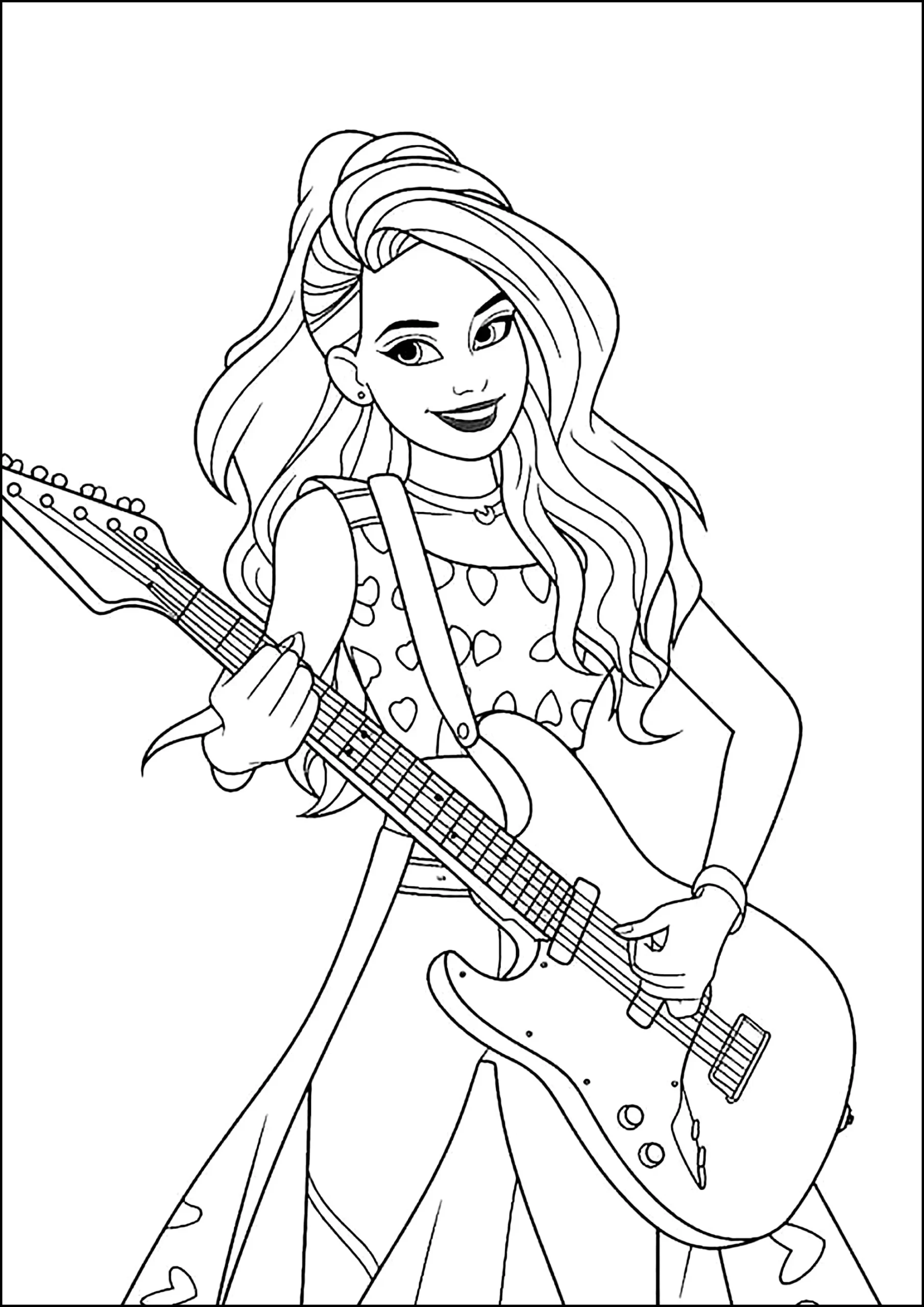 coloriage Barbie pour enfant de 6 ans