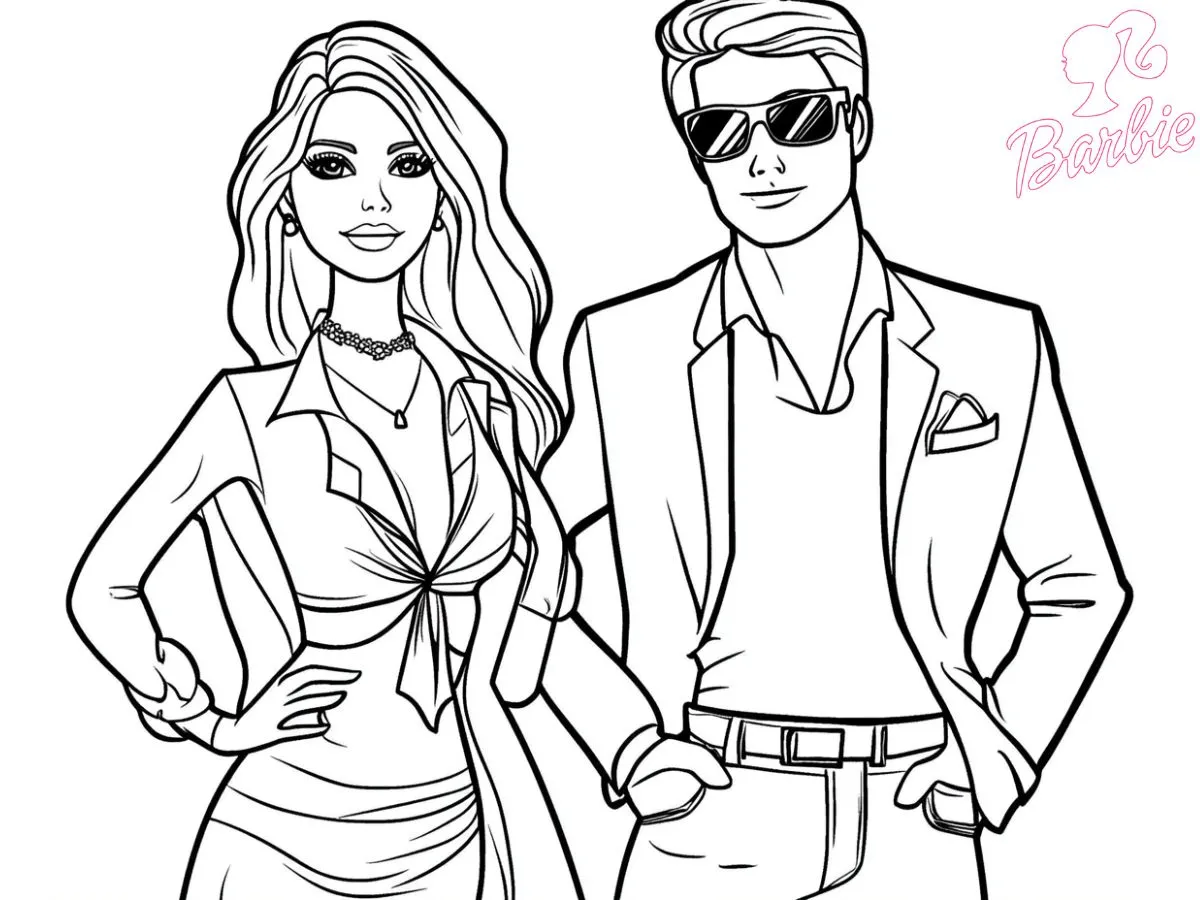 coloriage Barbie à imprimer pdf gratuit