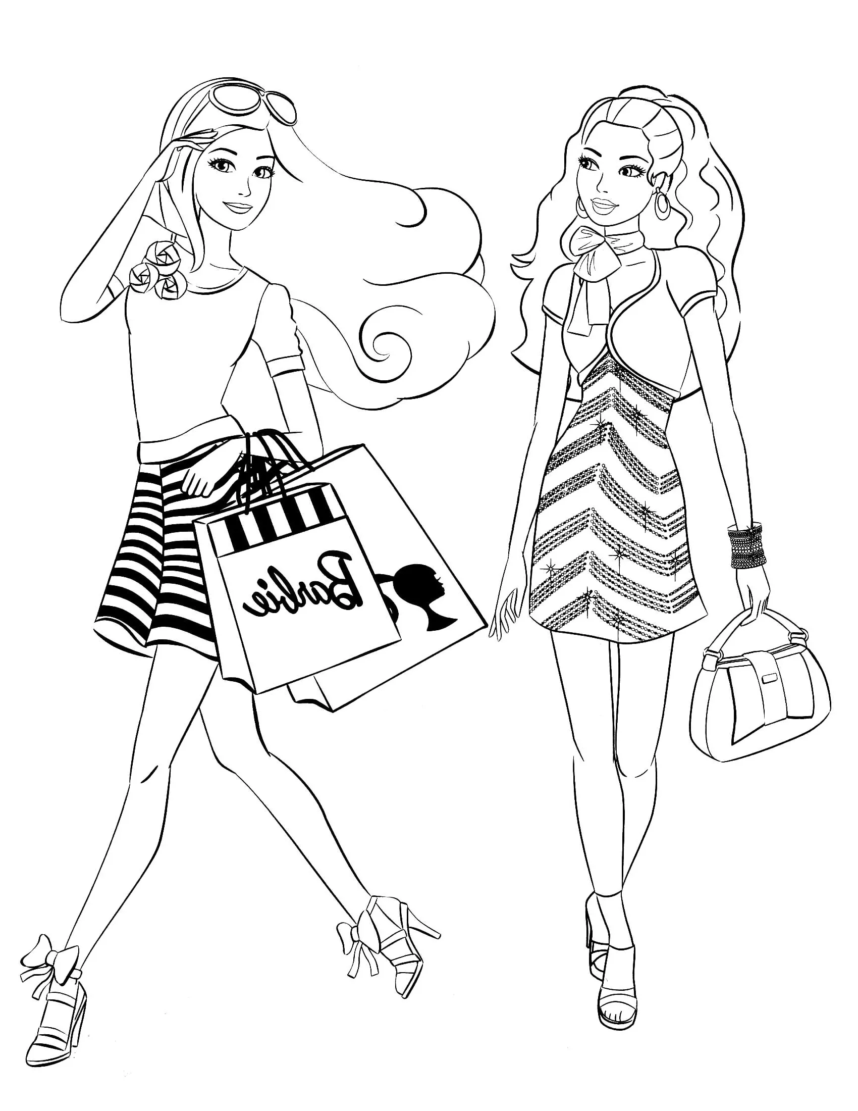 coloriage Barbie pour enfants 1