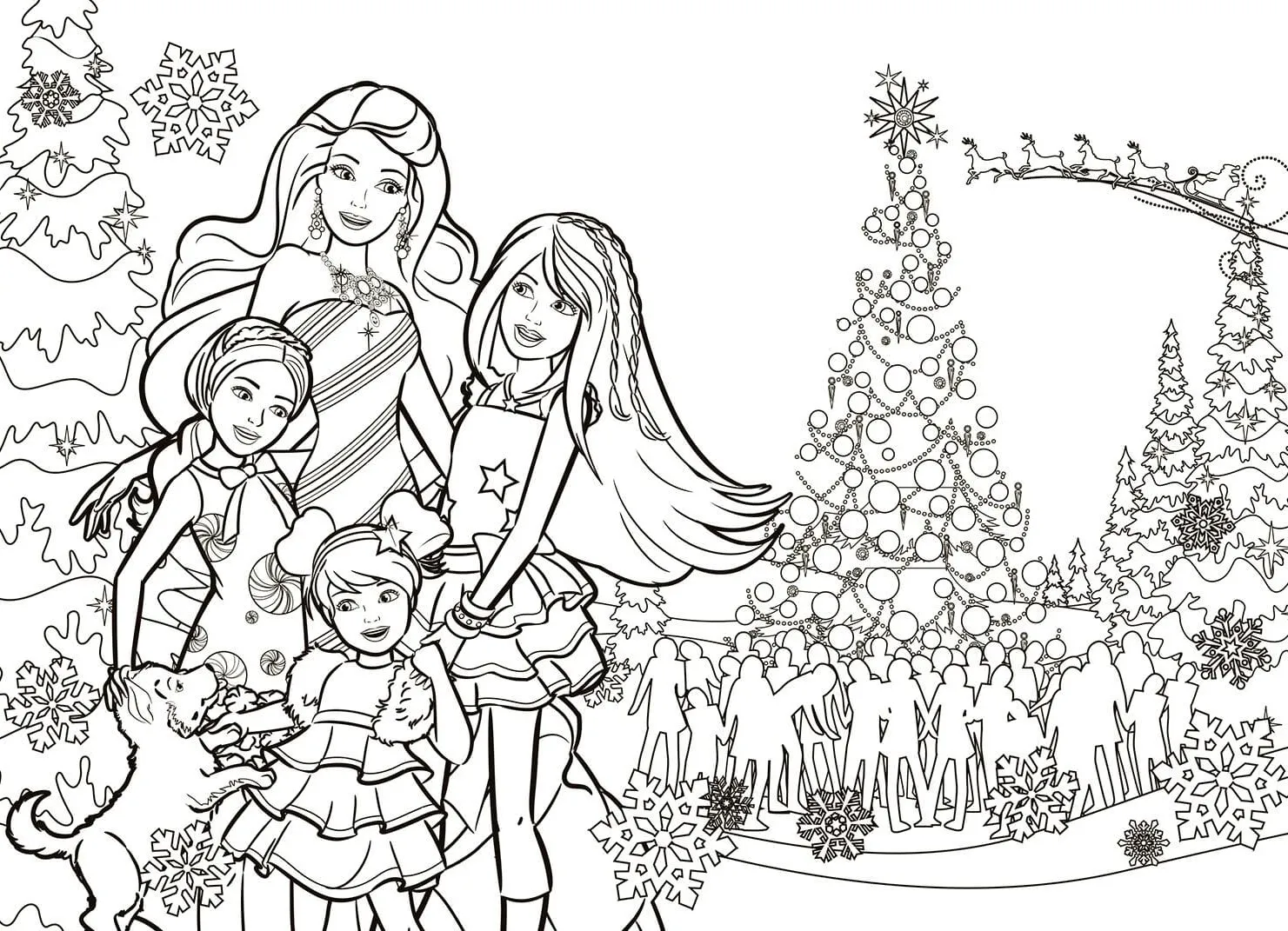 coloriage Barbie à imprimer pour enfant de 10 ans