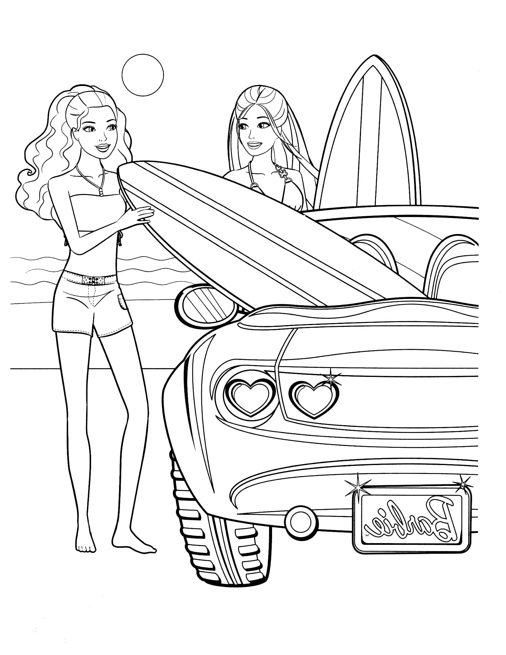 coloriage Barbie a imprimer gratuit 1