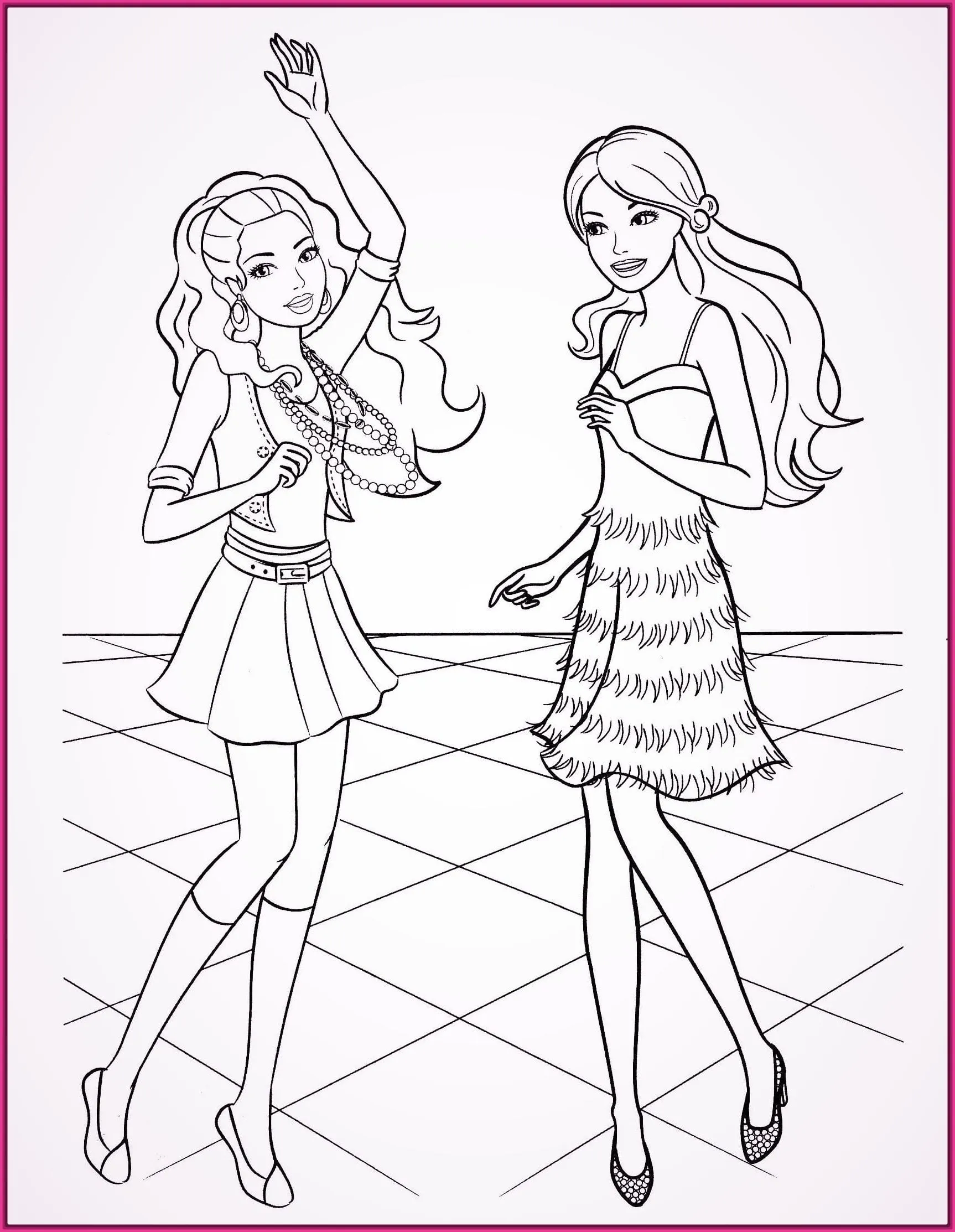 coloriage Barbie à imprimer pdf