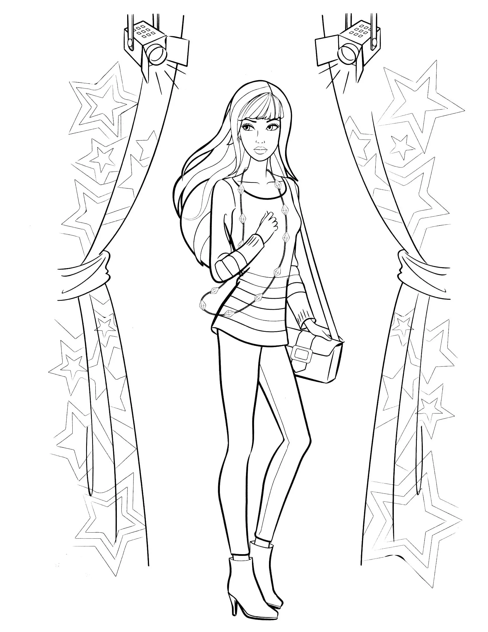 coloriage Barbie pour enfant 1