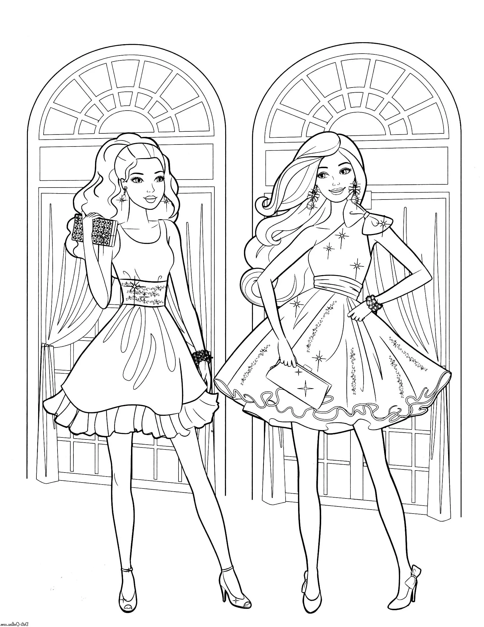 coloriage Barbie pour enfants a imprimer gratuit 1