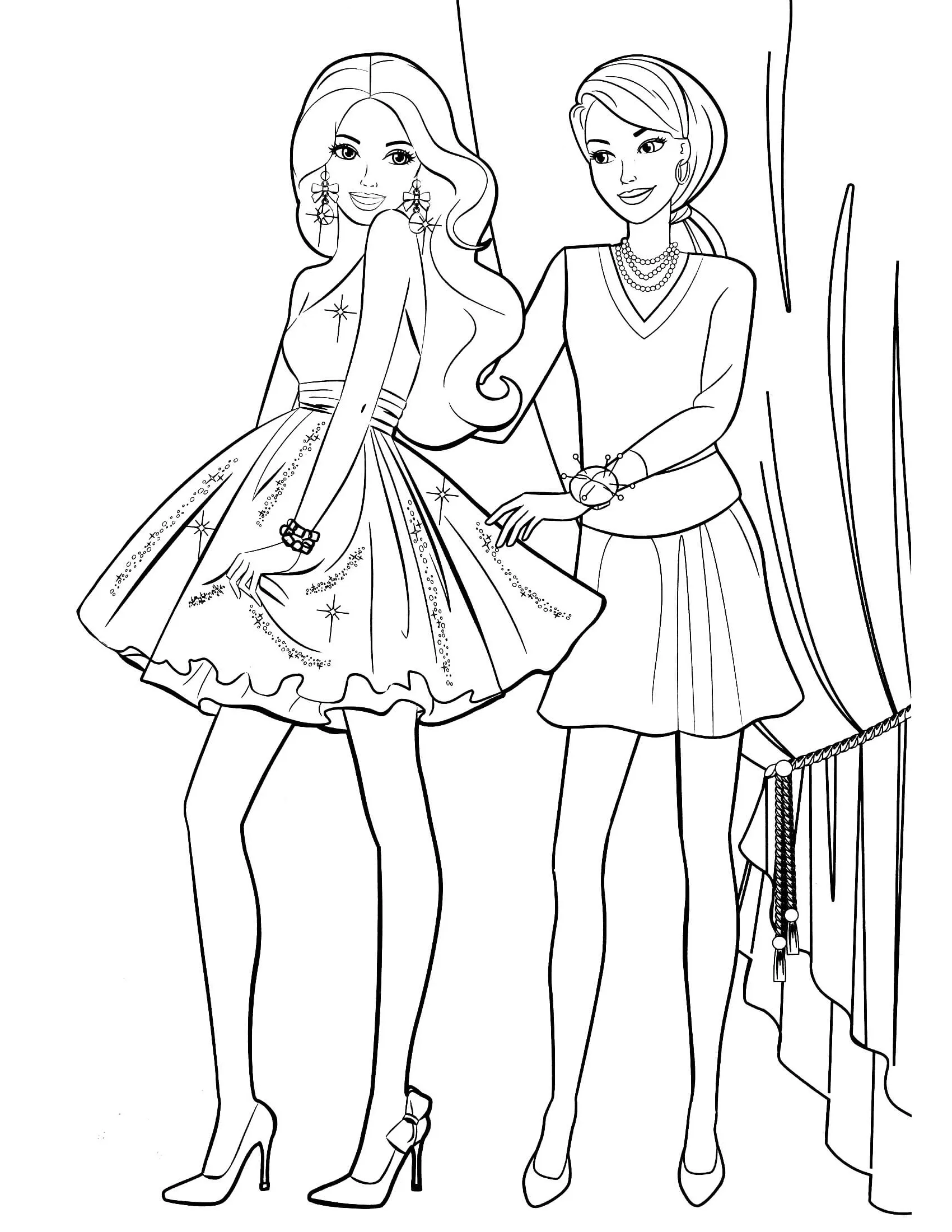 coloriage Barbie a dessiner et imprimer