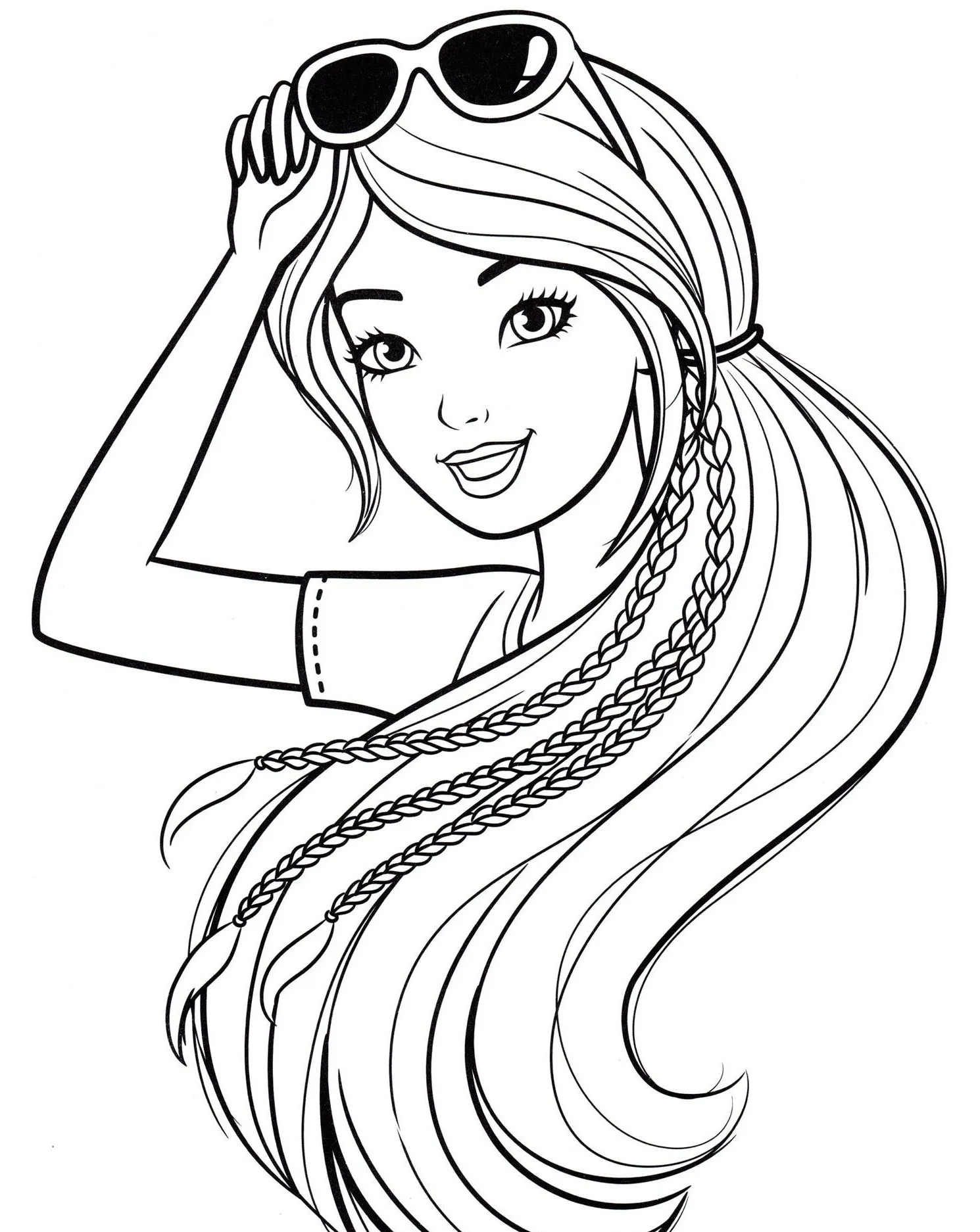 coloriage Barbie a colorier en ligne gratuitement 1