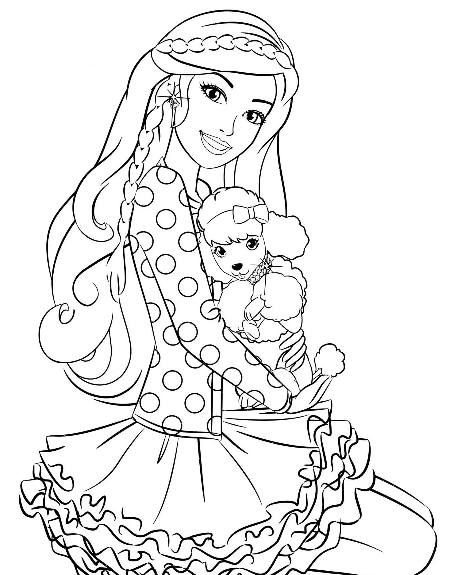 coloriage Barbie a colorier en ligne gratuitement