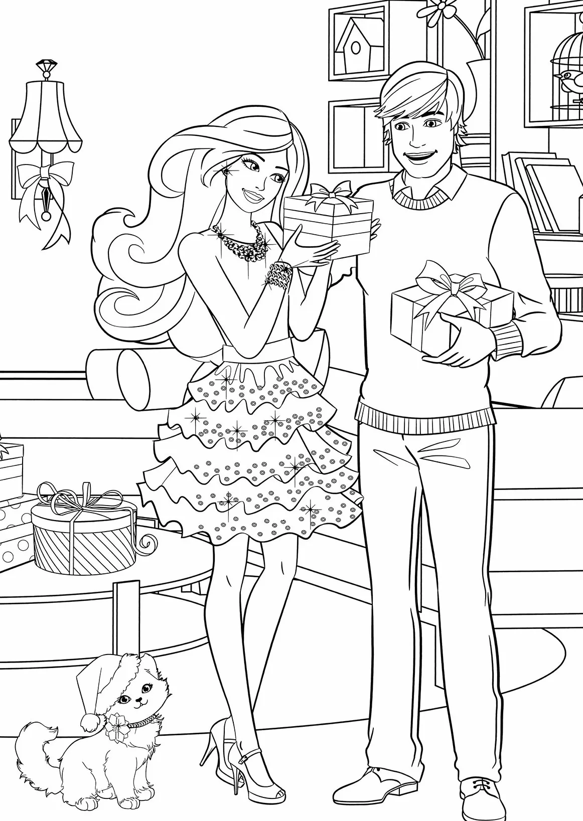 coloriage Barbie en ligne 1