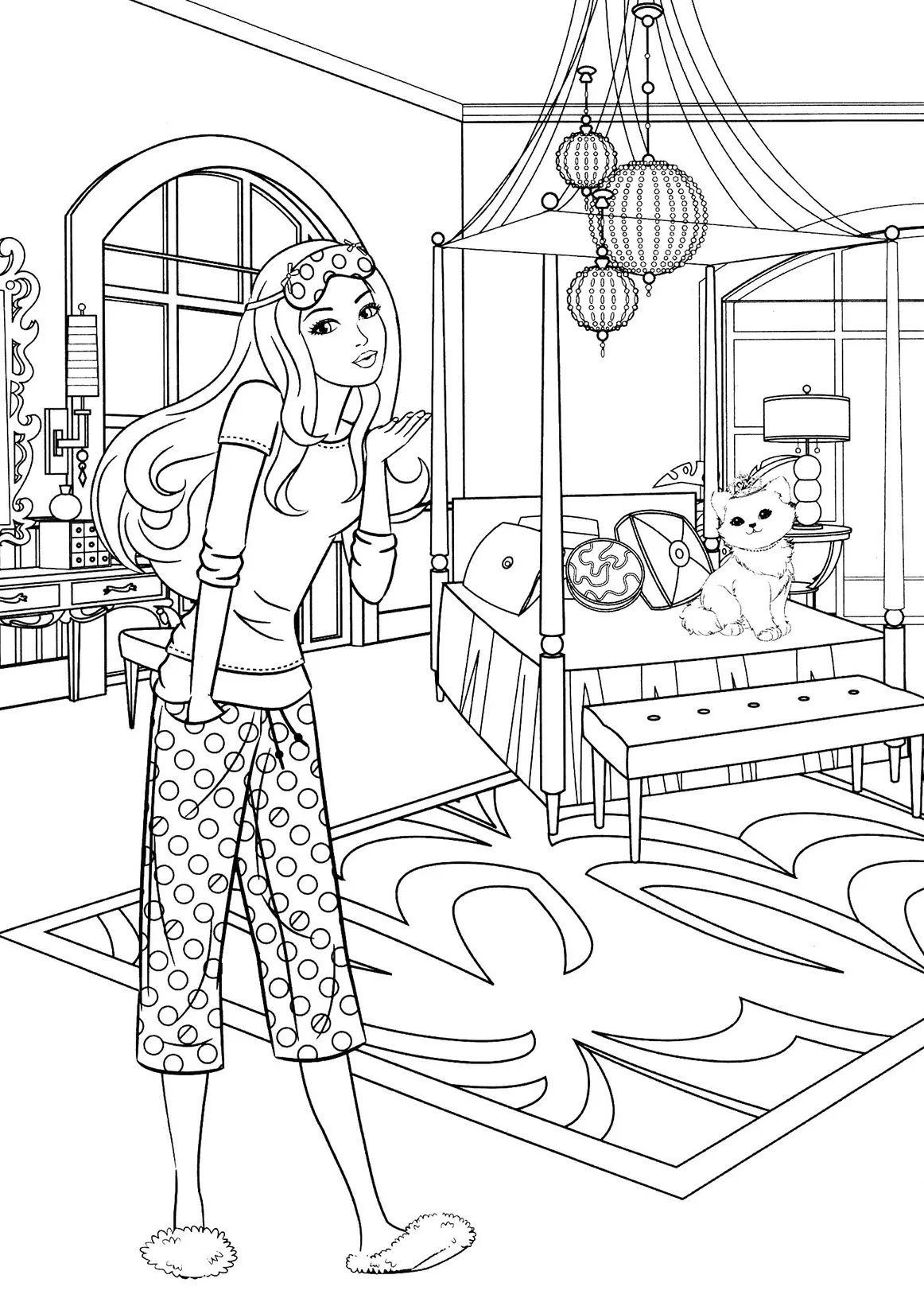 coloriage Barbie à imprimer pdf gratuit 2