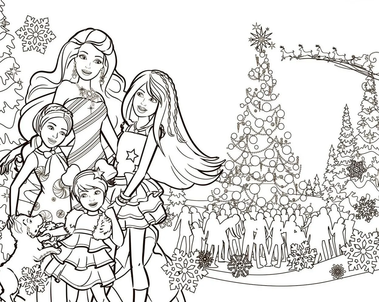 coloriage Barbie à imprimer a4 1