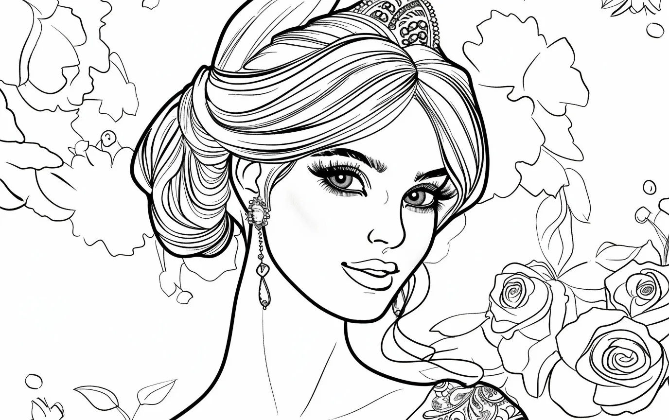 coloriage Barbie pour enfants a imprimer gratuit 2