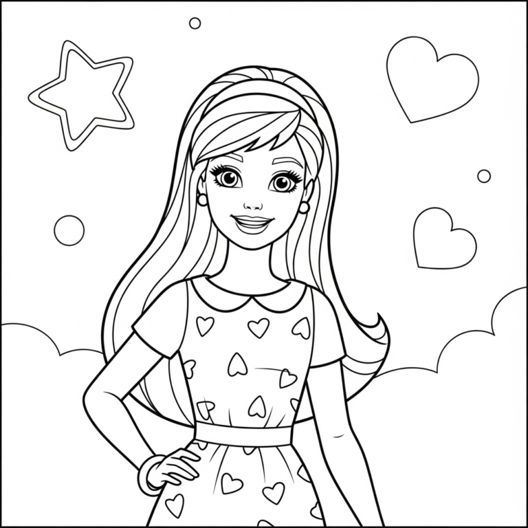 Barbie da colorare