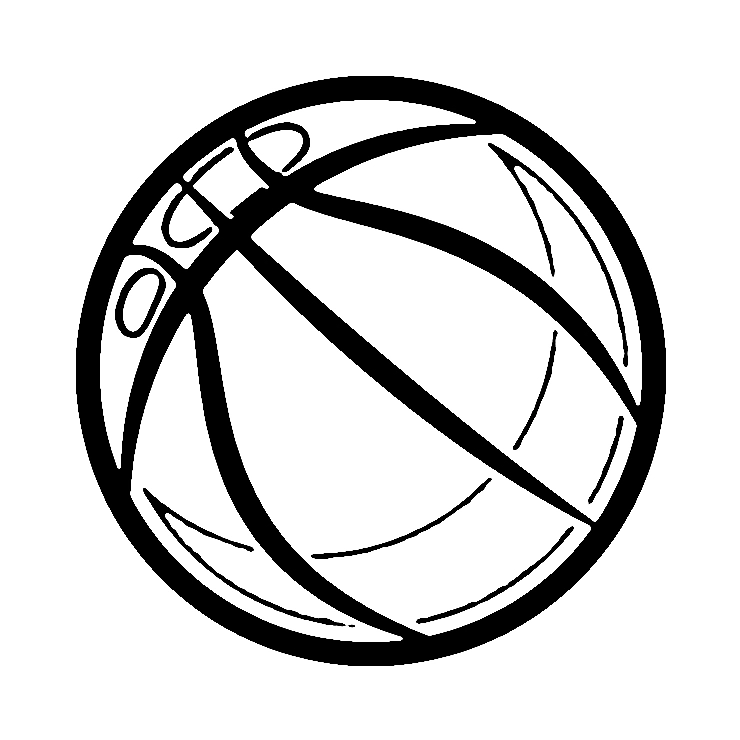 coloriage Basketball à imprimer pour enfant de 8 ans