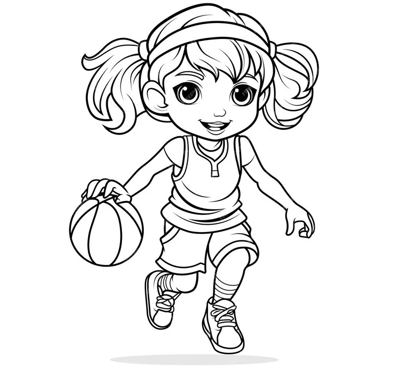 coloriage Basketball et dessin a imprimer 1